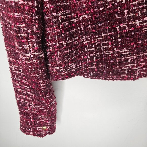 REVOLVE Red Tweed Ski Jacket - Picture 9 of 11